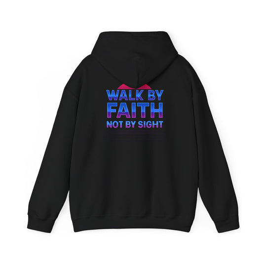 Faith-Inspired Unisex Hoodie - Walk by Faith Not by Sight, Cozy Sweatshirt for Achievers, Gift for Friends, Spiritual Wear, Fall Fashion