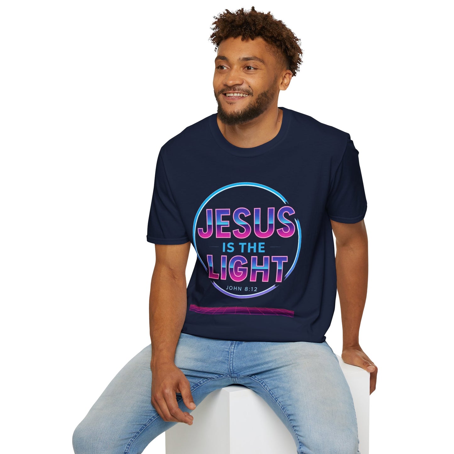 Jesus is the Light T-Shirt, Inspirational Shirt, Unisex Graphic Tee, Faith-Based Apparel, Christian Gift, Daily Wear
