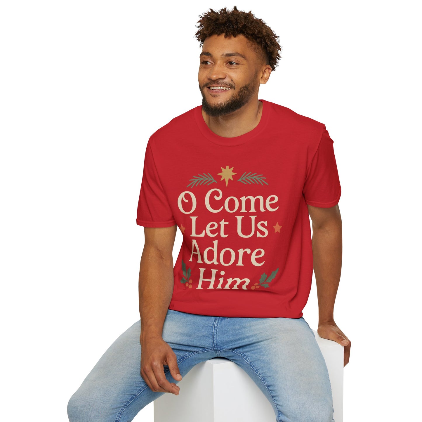 Christmas Collection- O Come Let Us Adore Him T-Shirt