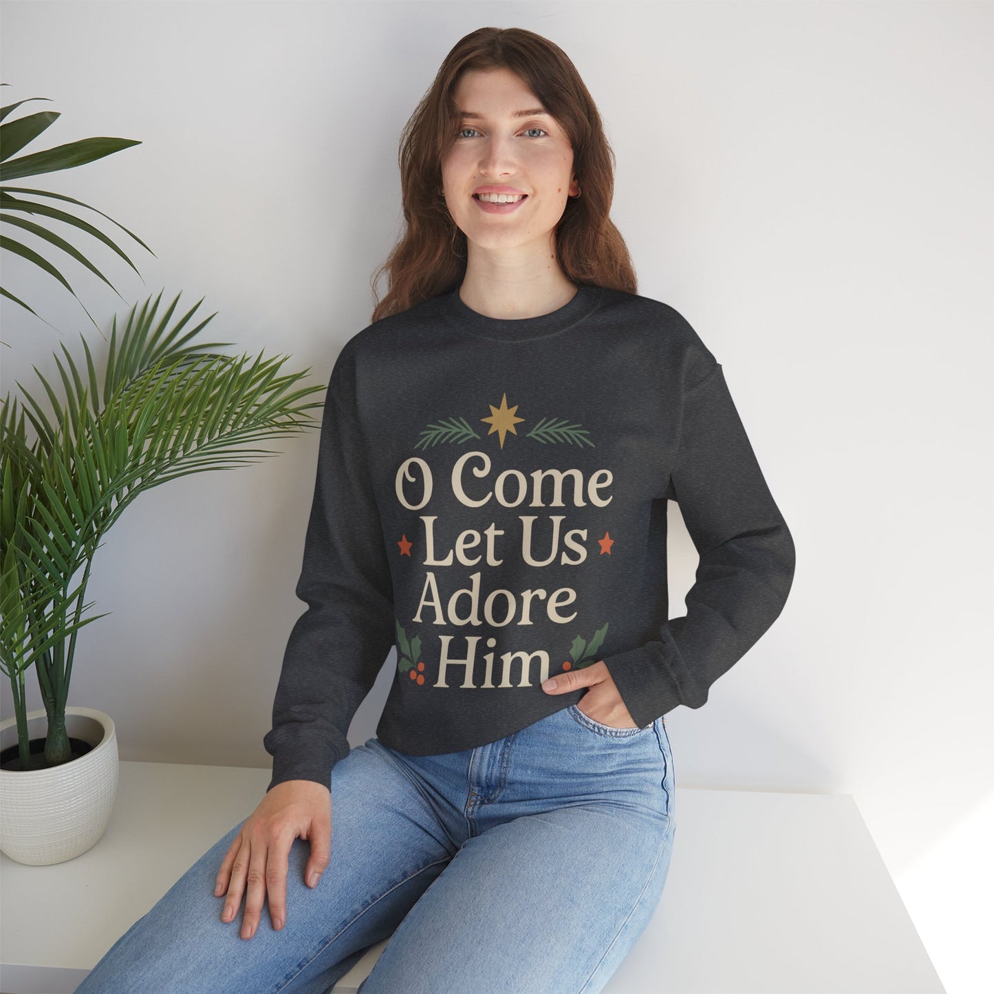 Christmas Collection- O Come Let Us Adore Him Sweater