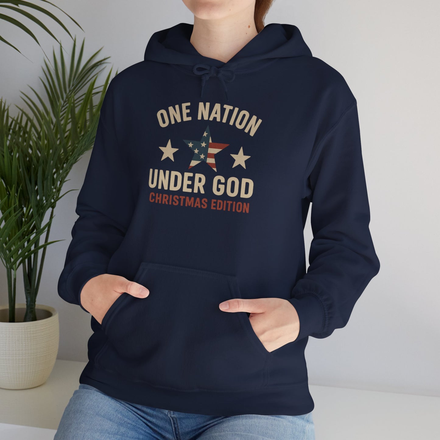 Christmas Collection- One Nation Under God Hoodie