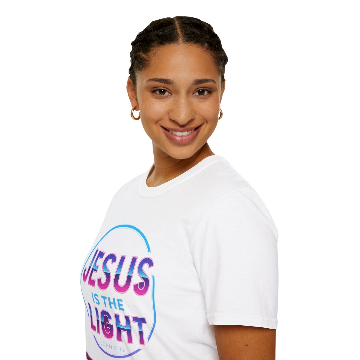 Jesus is the Light T-Shirt, Inspirational Shirt, Unisex Graphic Tee, Faith-Based Apparel, Christian Gift, Daily Wear