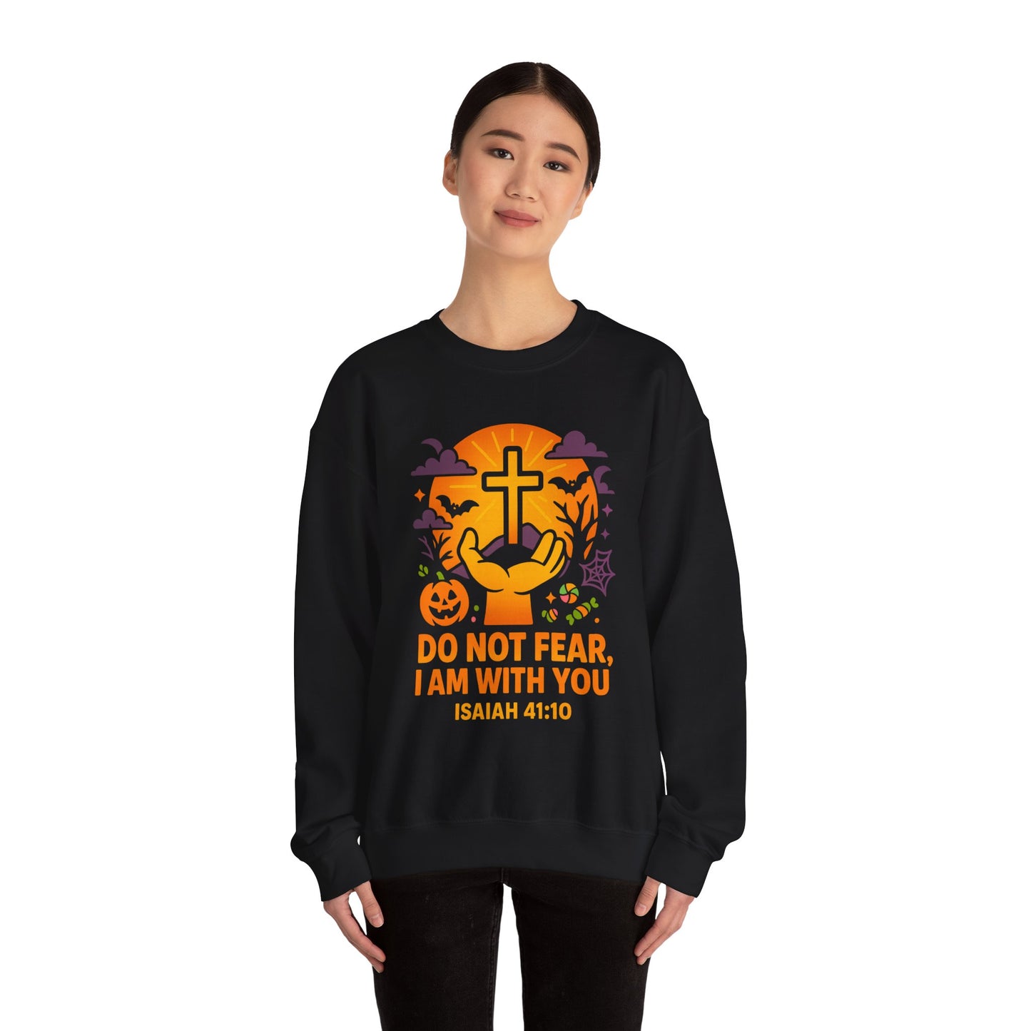 Faith-Inspired Crewneck Sweatshirt, Cozy Christian Apparel, Comfortable Gift for Believers, Fall Fashion, Religious Holiday Style