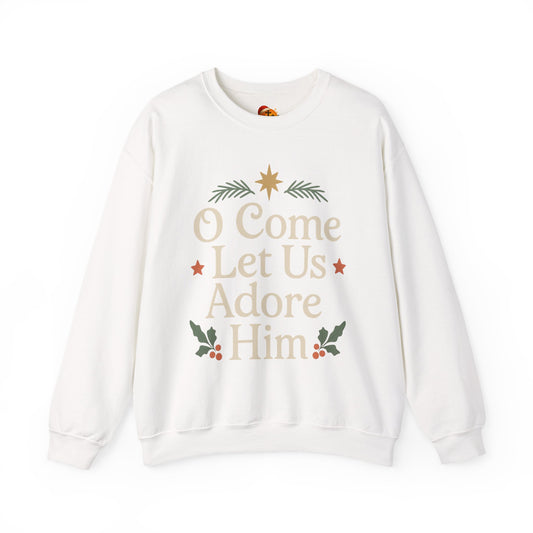 Christmas Collection- O Come Let Us Adore Him Sweater