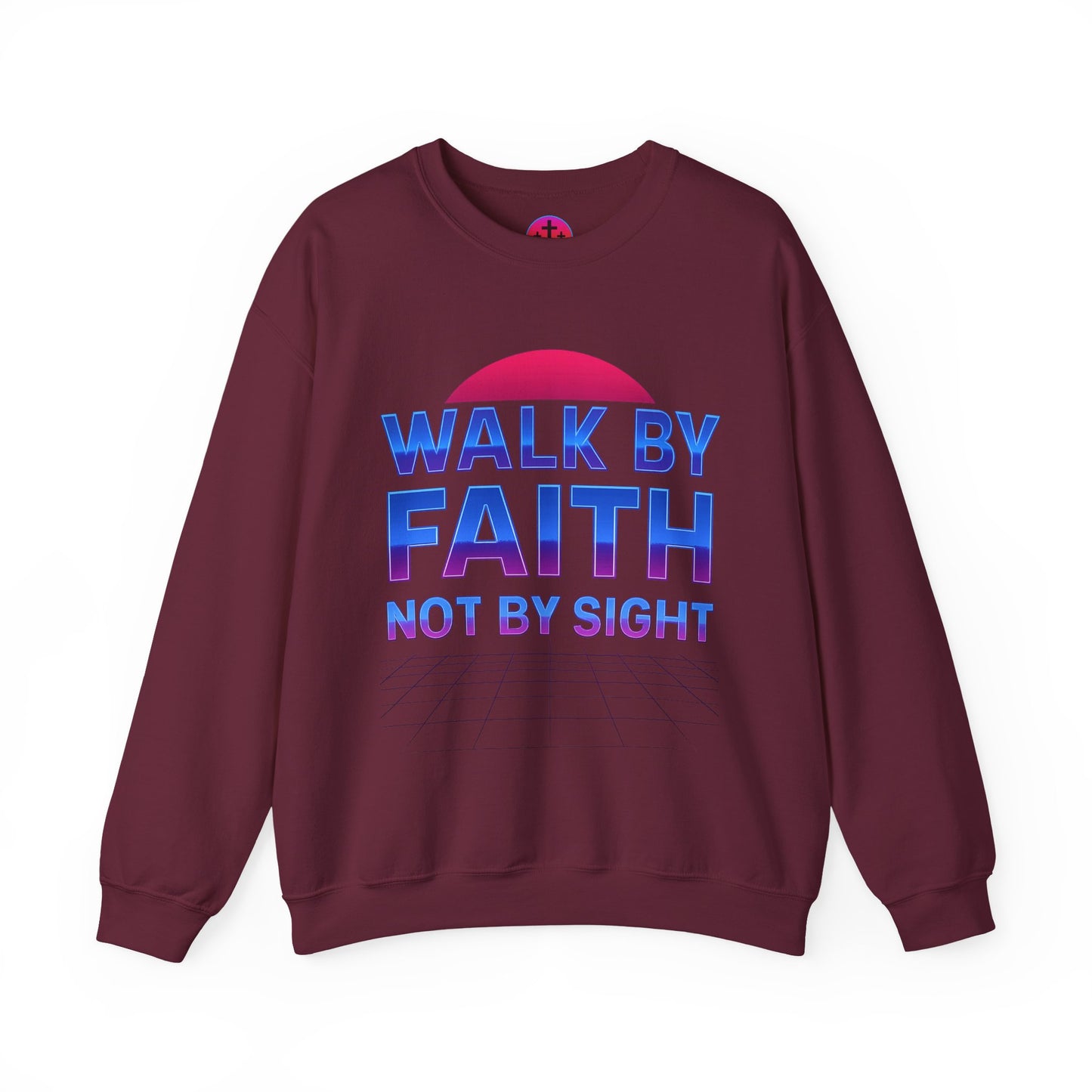 Faith-Inspired Crewneck Sweatshirt for Comfort & Style | Walk by Faith Gift, Unisex Apparel, Cozy Sweatshirt, Inspirational Fashion