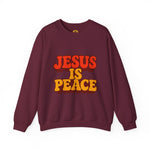 Jesus is Peace Crewneck Sweatshirt, Comfortable Unisex Pullover, Faith-Based Gift, Cozy Casual Wear, Perfect for Church or Family Gatherings