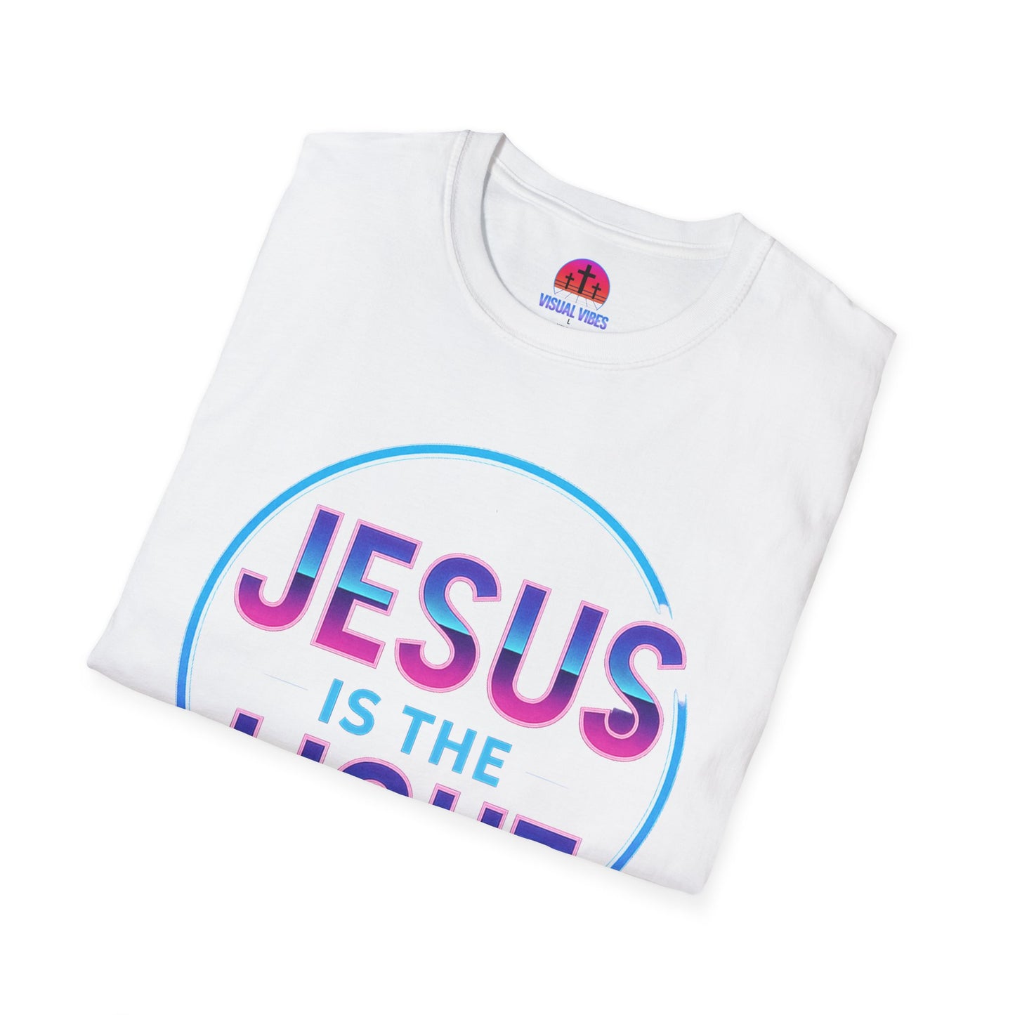 Jesus is the Light T-Shirt, Inspirational Shirt, Unisex Graphic Tee, Faith-Based Apparel, Christian Gift, Daily Wear