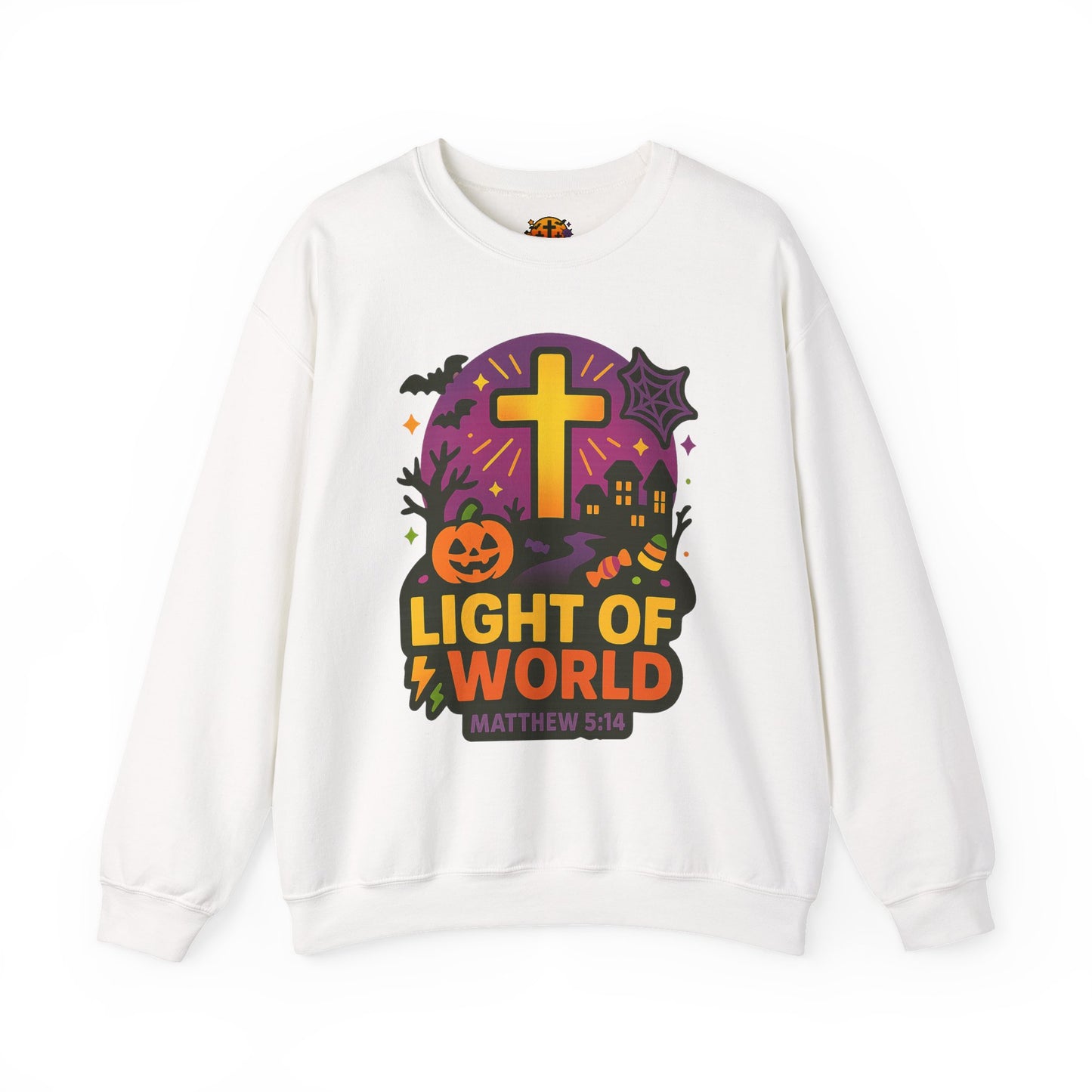 Light of the World Sweatshirt - Unisex Heavy Blend™, Christian Apparel, Fall Fashion, Cozy Gift, Inspirational Sweatshirt