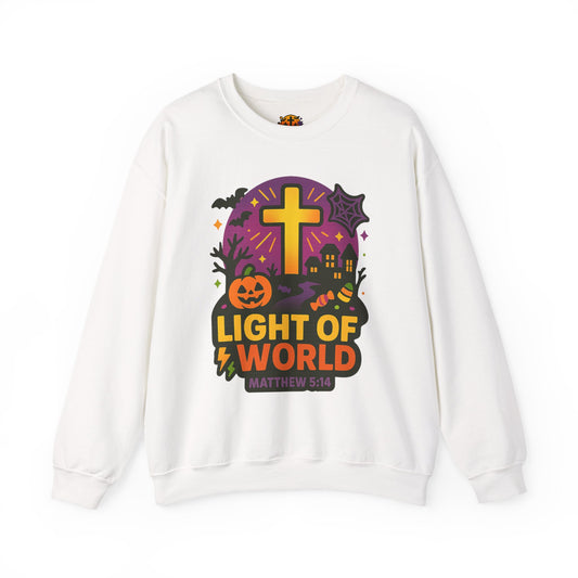 Light of the World Sweatshirt - Unisex Heavy Blend™, Christian Apparel, Fall Fashion, Cozy Gift, Inspirational Sweatshirt