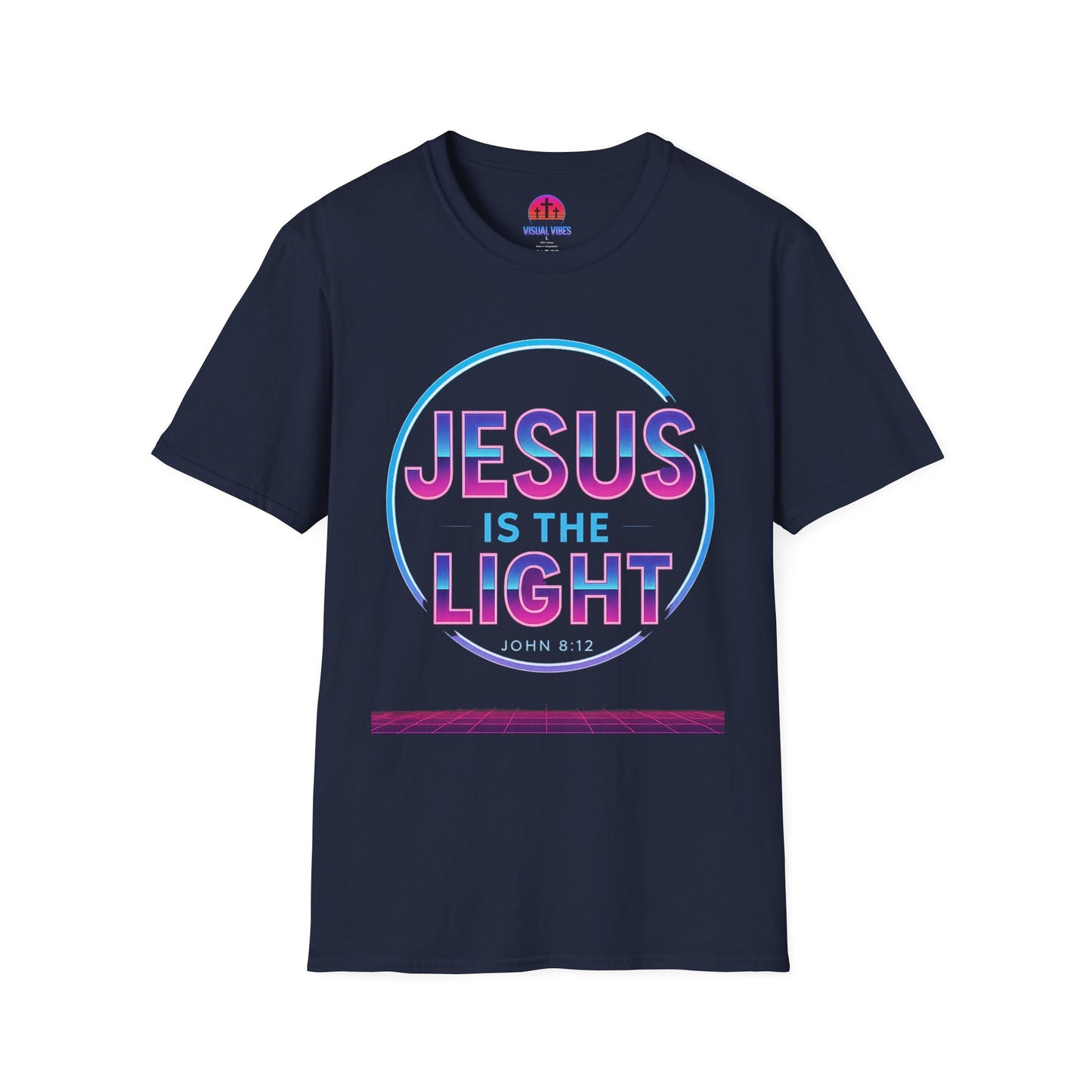 Jesus is the Light T-Shirt, Inspirational Shirt, Unisex Graphic Tee, Faith-Based Apparel, Christian Gift, Daily Wear