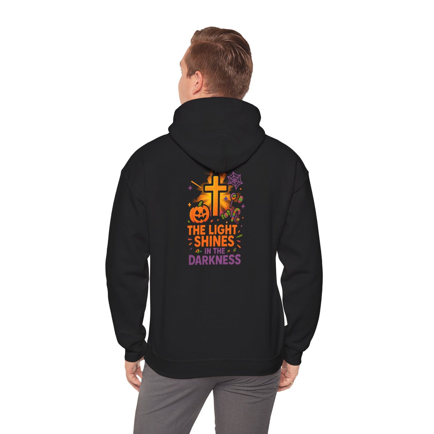 Inspirational Halloween Hoodie, Faith-Based Sweatshirt, Unisex Comfort Apparel, Fall Fashion, Religious Gift