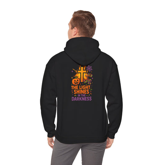 Inspirational Halloween Hoodie, Faith-Based Sweatshirt, Unisex Comfort Apparel, Fall Fashion, Religious Gift
