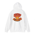 Retro Jesus Is Enough Hooded Sweatshirt, Unisex Hoodie, Faith-Based Apparel, Cozy Winter Wear, Gift for Christians