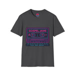 Retro Gospel Jams T-Shirt, 80s Style Tee, Music Lover Gift, Play Pray Repeat Shirt, Unisex Casual Wear