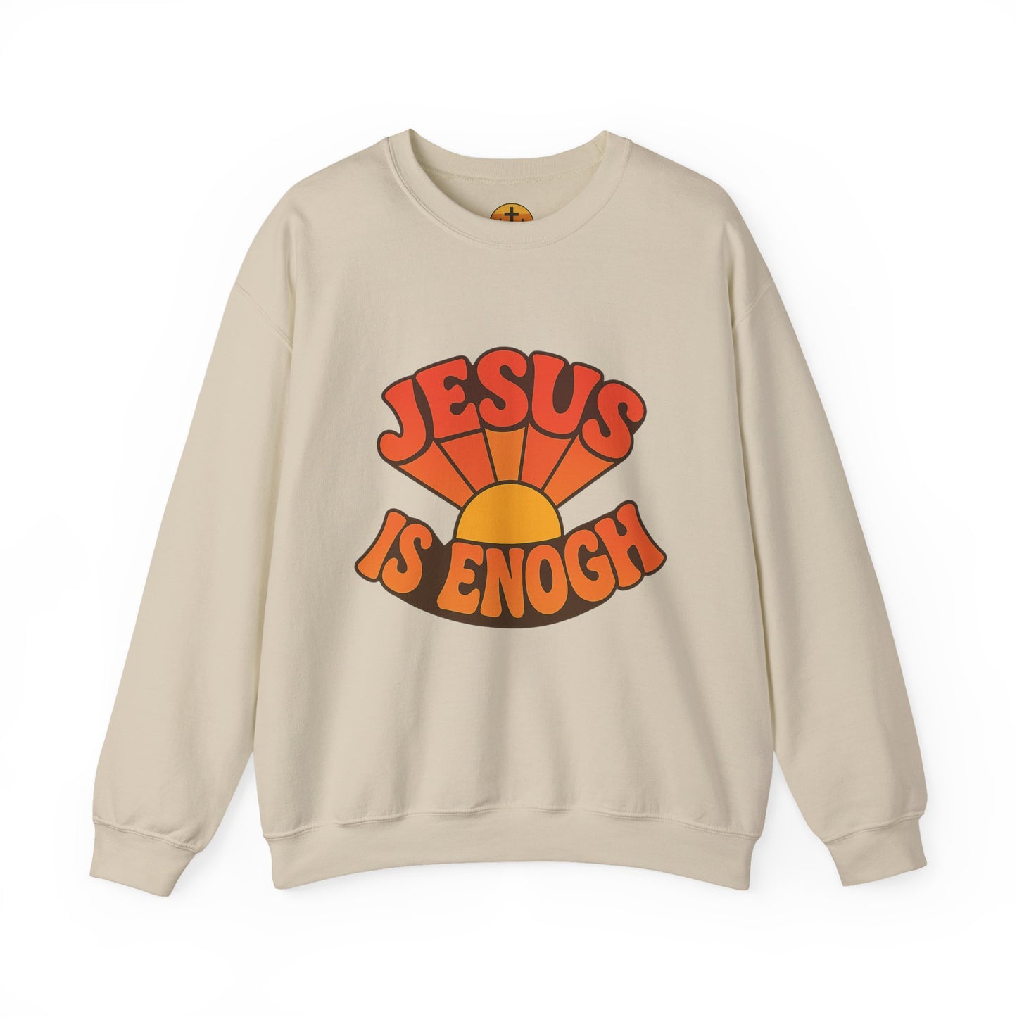 Faith-Based Crewneck Sweatshirt - Jesus is Enough, Cozy Religious Apparel, Inspirational Gift, Unisex Sweatshirt, Christian Fashion