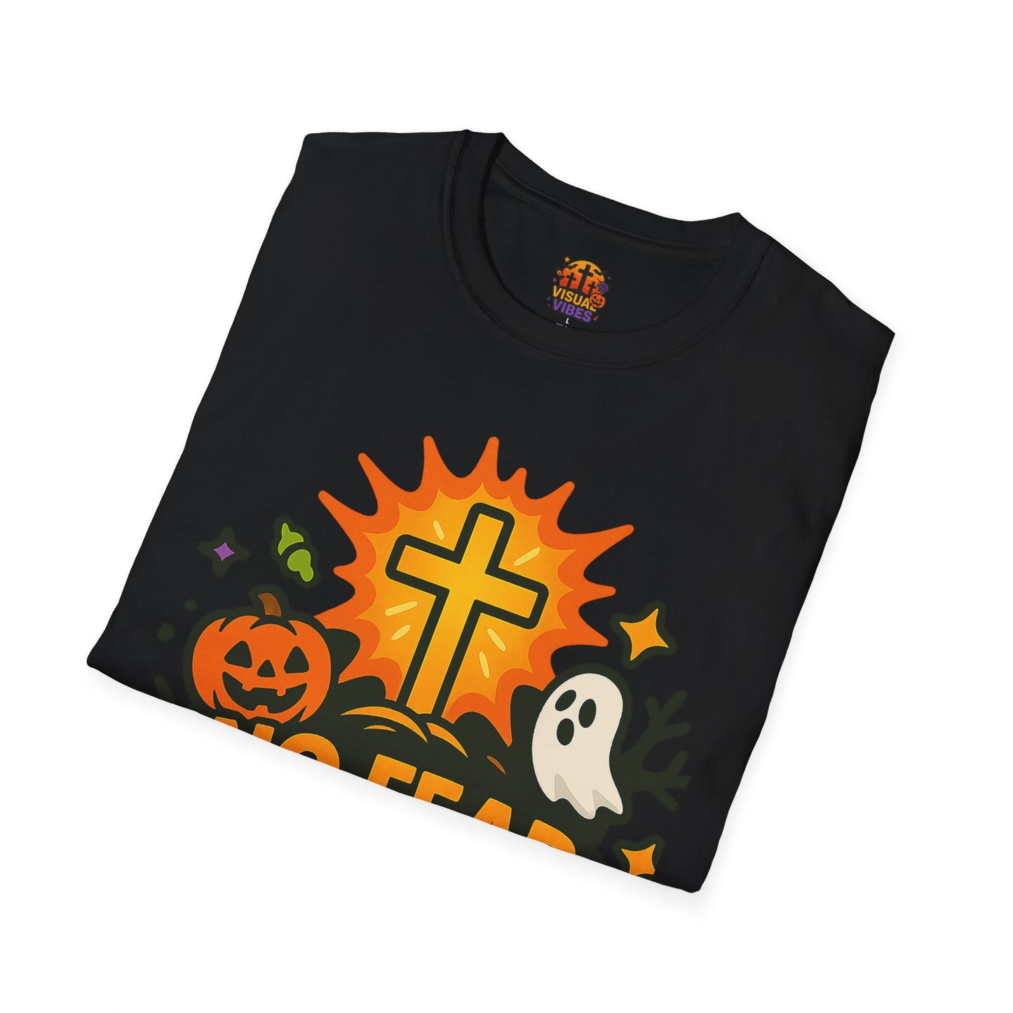 Halloween T-Shirt, Unisex Softstyle Tee, Overcome Evil With Good Shirt, Christian Halloween Gift, Fall Apparel