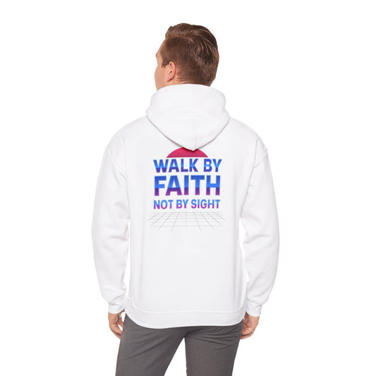 Faith-Inspired Unisex Hoodie - Walk by Faith Not by Sight, Cozy Sweatshirt for Achievers, Gift for Friends, Spiritual Wear, Fall Fashion