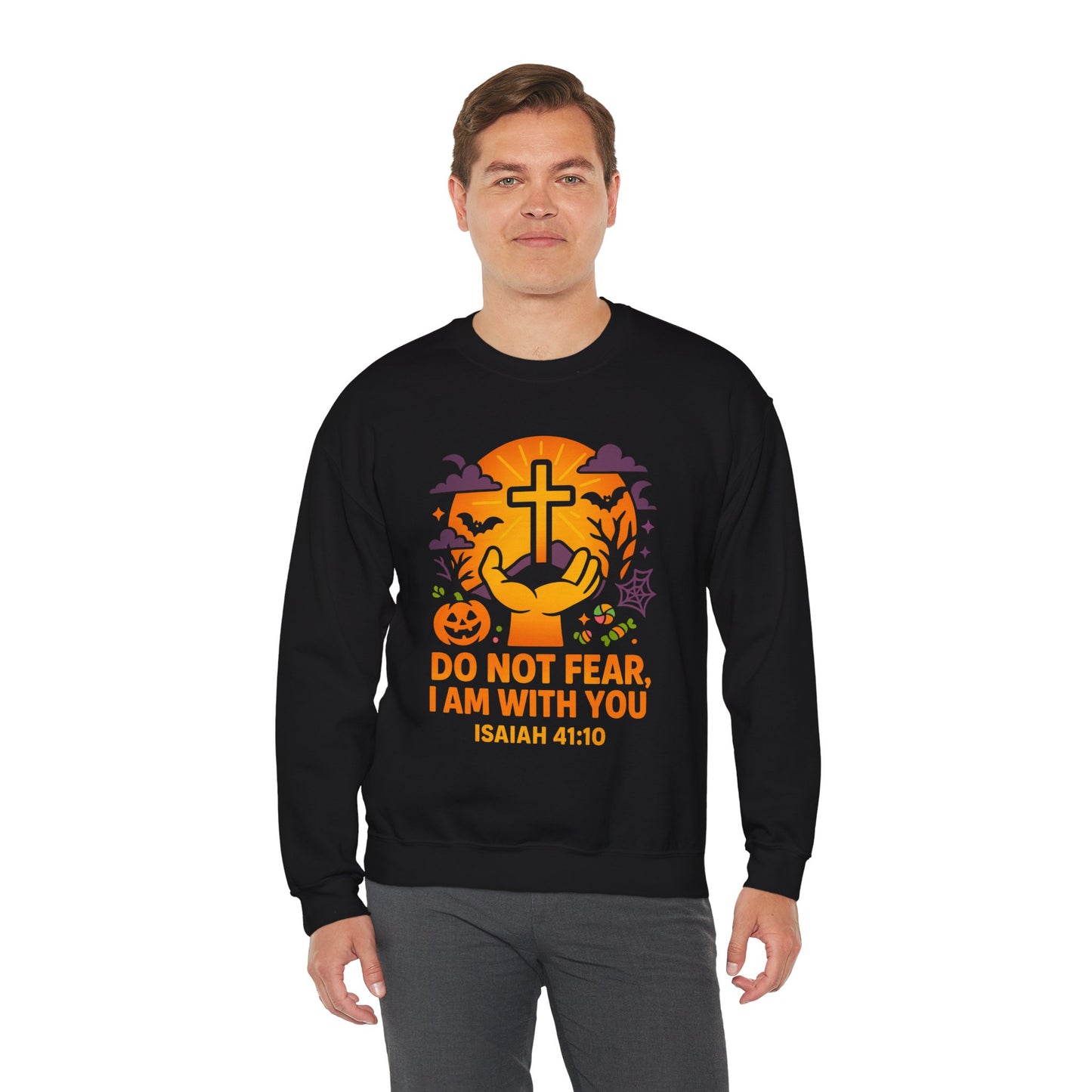 Faith-Inspired Crewneck Sweatshirt, Cozy Christian Apparel, Comfortable Gift for Believers, Fall Fashion, Religious Holiday Style