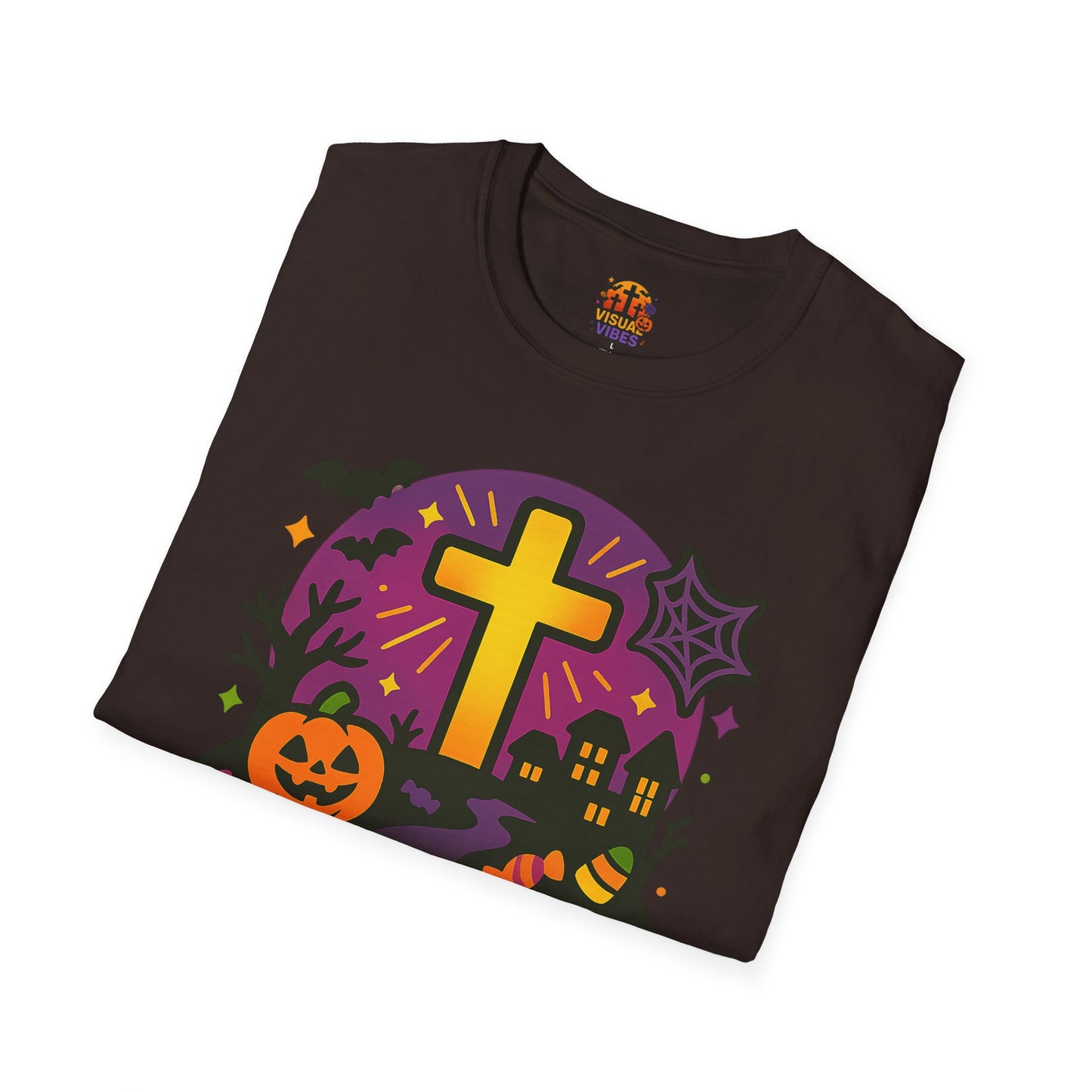 Halloween Faith T-Shirt, Light of World Shirt, Christian T-Shirt, Fall Festival Tee, Pumpkin Design Shirt, Matthew 5:16 Gift