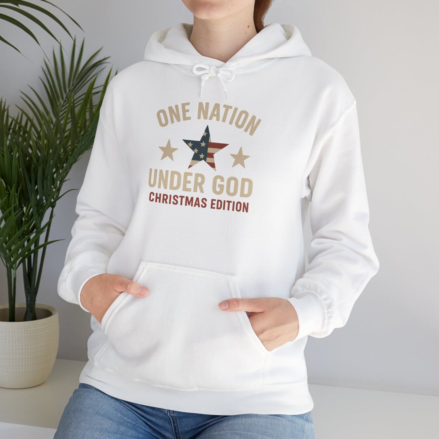 Christmas Collection- One Nation Under God Hoodie