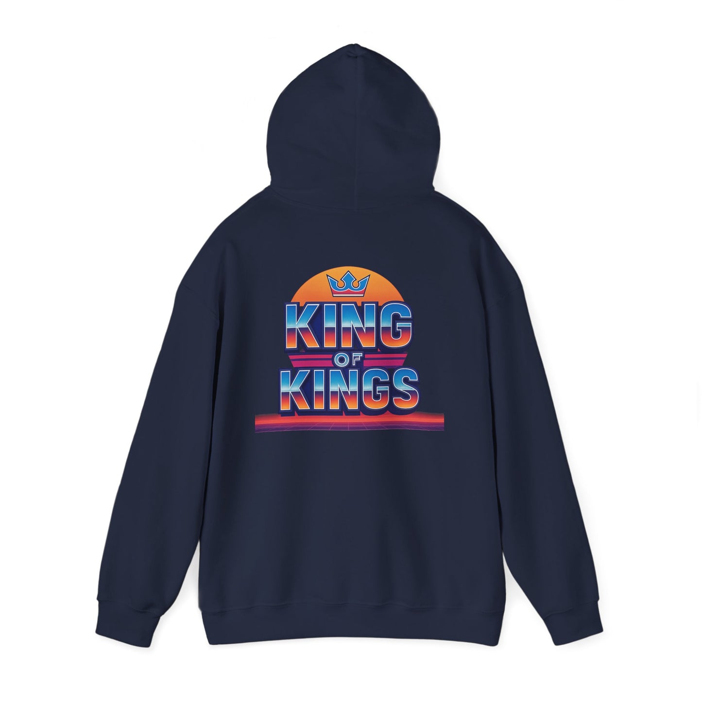 Retro King of Kings Unisex Hoodie, Cozy Sweatshirt, Vintage Style Pullover, Gift for Him/Her, Christian Apparel, Everyday Warmth