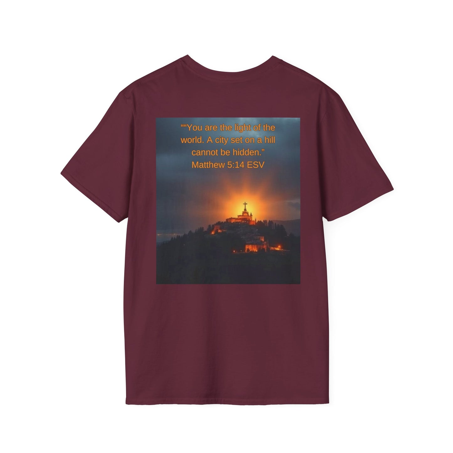 Christian Verse Unisex Tee 'You are the light of the world'
