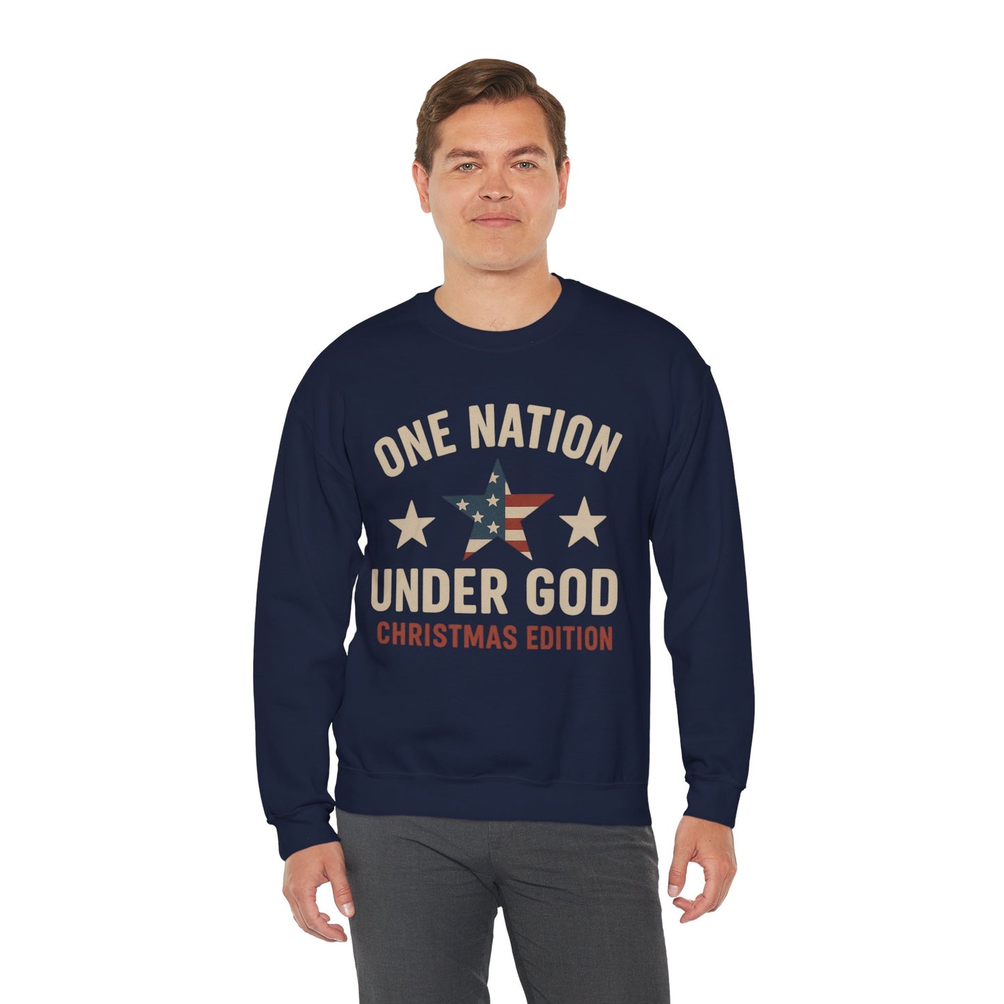 Christmas Collection- One Nation Under God Sweater