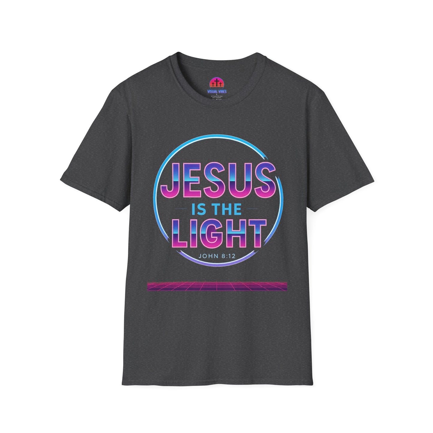 Jesus is the Light T-Shirt, Inspirational Shirt, Unisex Graphic Tee, Faith-Based Apparel, Christian Gift, Daily Wear