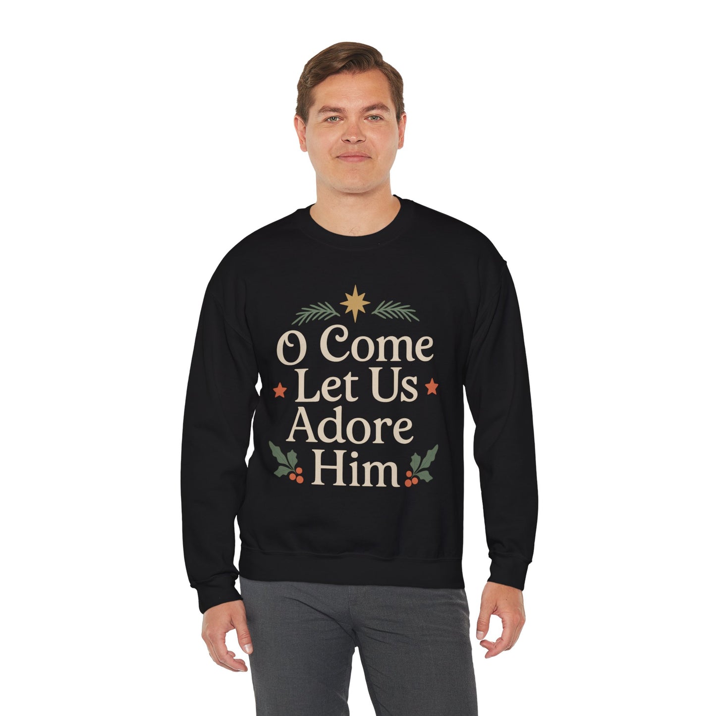 Christmas Collection- O Come Let Us Adore Him Sweater