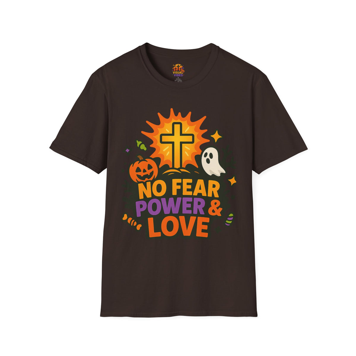 Halloween T-Shirt, Unisex Softstyle Tee, Overcome Evil With Good Shirt, Christian Halloween Gift, Fall Apparel