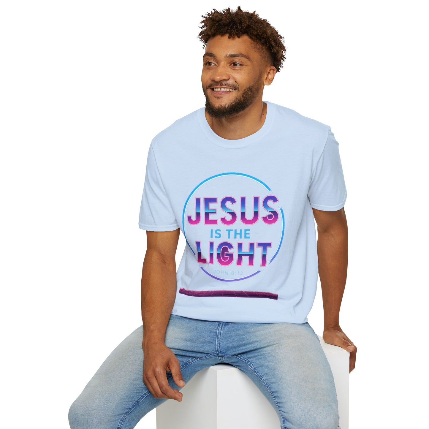 Jesus is the Light T-Shirt, Inspirational Shirt, Unisex Graphic Tee, Faith-Based Apparel, Christian Gift, Daily Wear