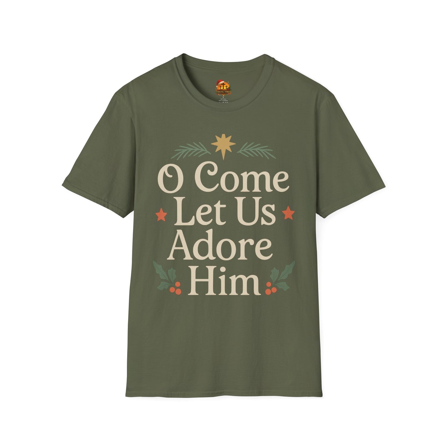 Christmas Collection- O Come Let Us Adore Him T-Shirt