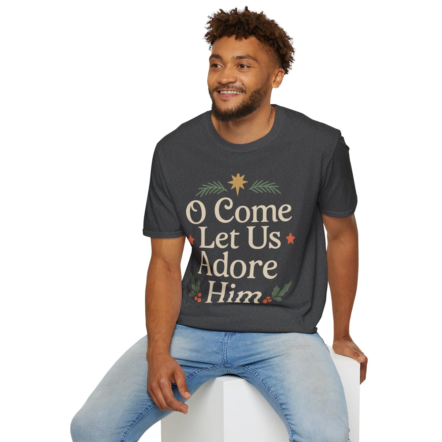 Christmas Collection- O Come Let Us Adore Him T-Shirt