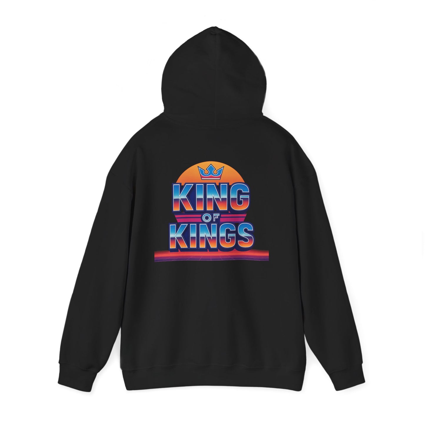 Retro King of Kings Unisex Hoodie, Cozy Sweatshirt, Vintage Style Pullover, Gift for Him/Her, Christian Apparel, Everyday Warmth