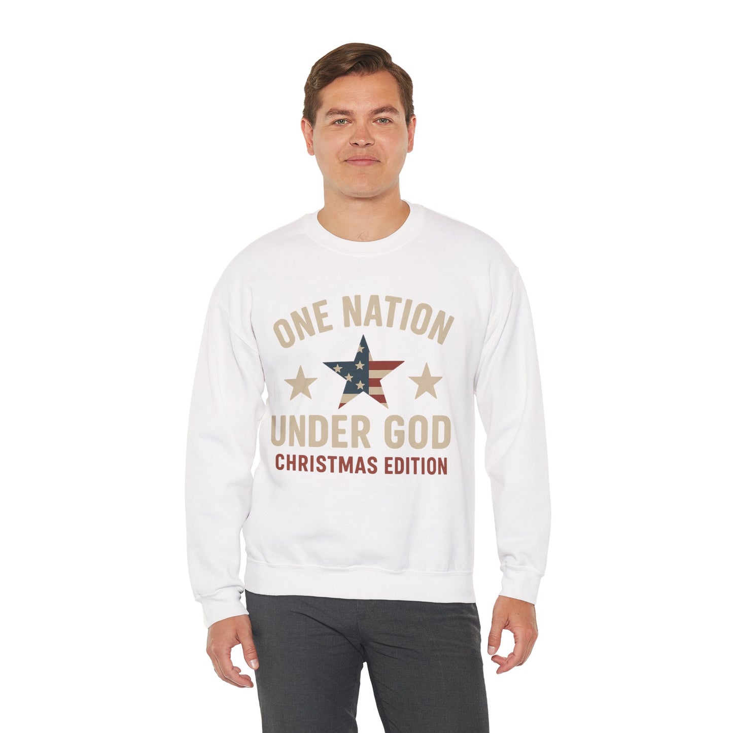 Christmas Collection- One Nation Under God Sweater