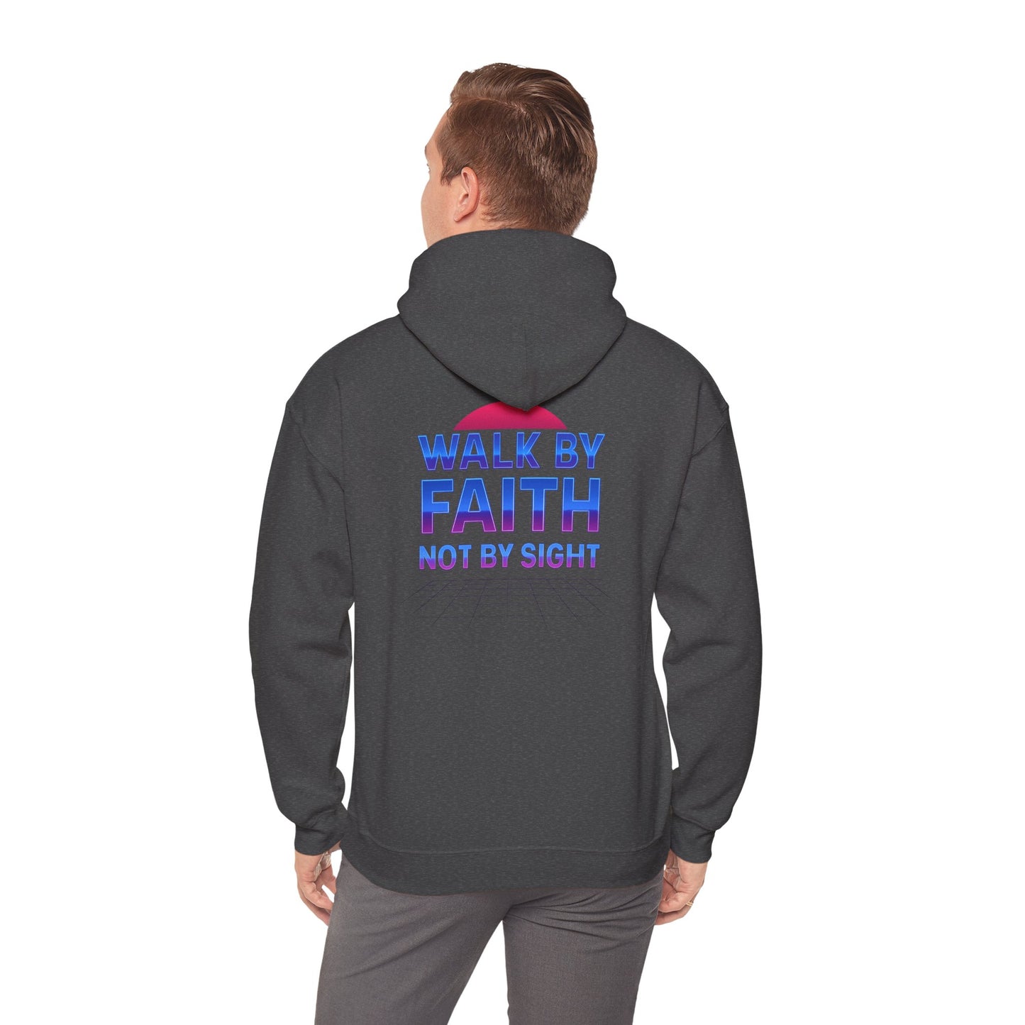 Faith-Inspired Unisex Hoodie - Walk by Faith Not by Sight, Cozy Sweatshirt for Achievers, Gift for Friends, Spiritual Wear, Fall Fashion