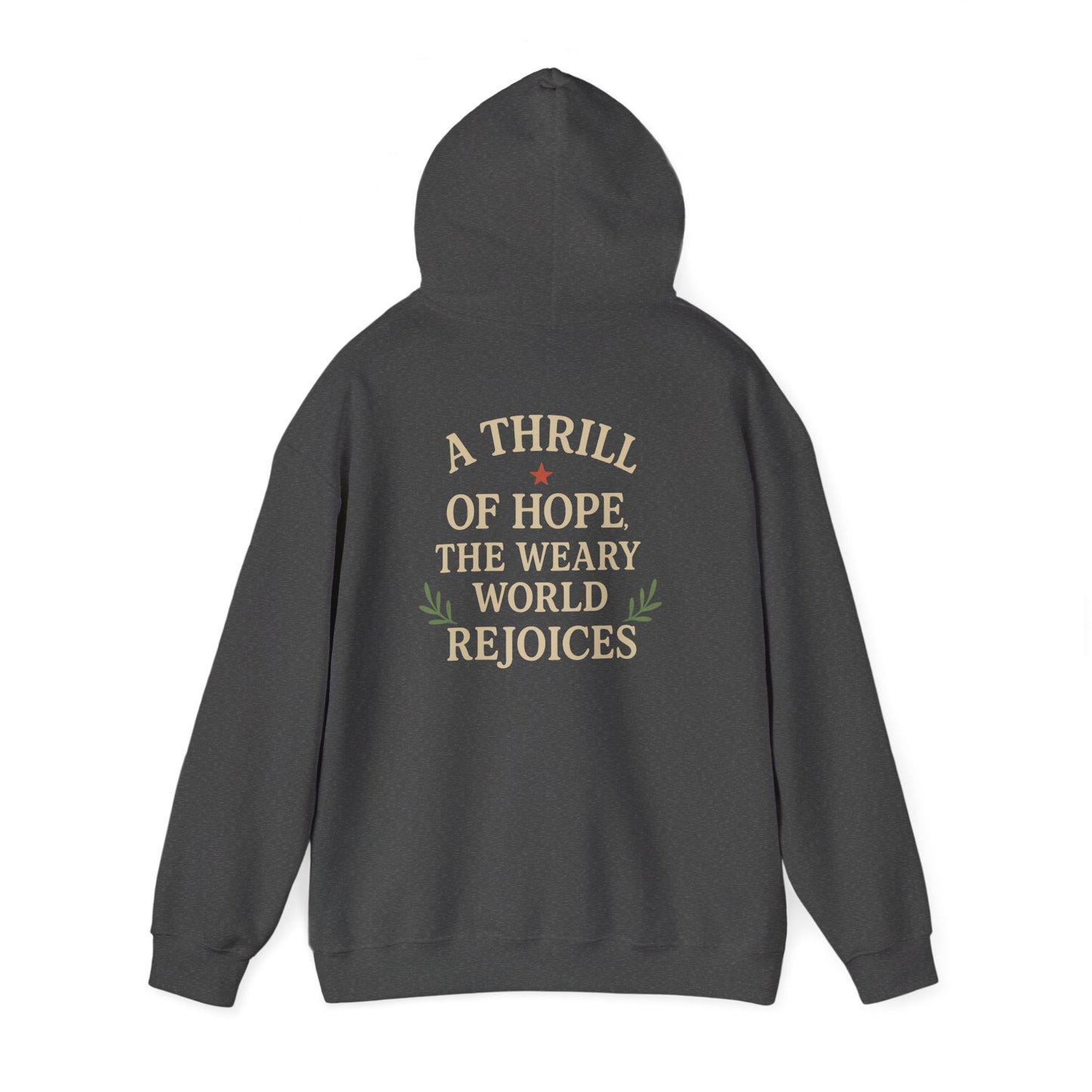 Christmas Collection- A thrill of Hope the Weary World Rejoices Hoodie