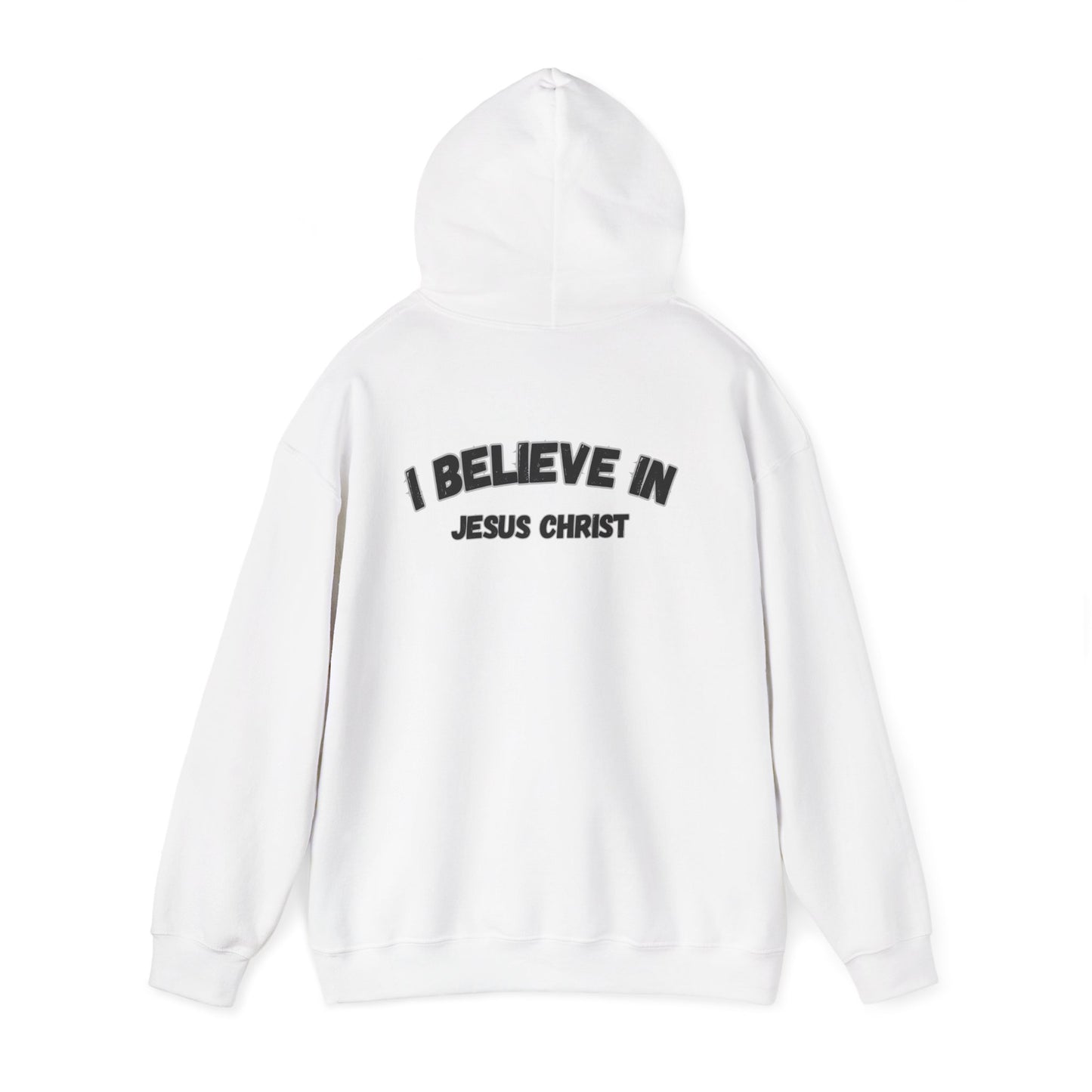 Faith-Inspired Unisex Hooded Sweatshirt, I Believe In Jesus Christ Hoodie, Christian Gift, Cozy Apparel, Religion Hoodie, Spiritual Fashion