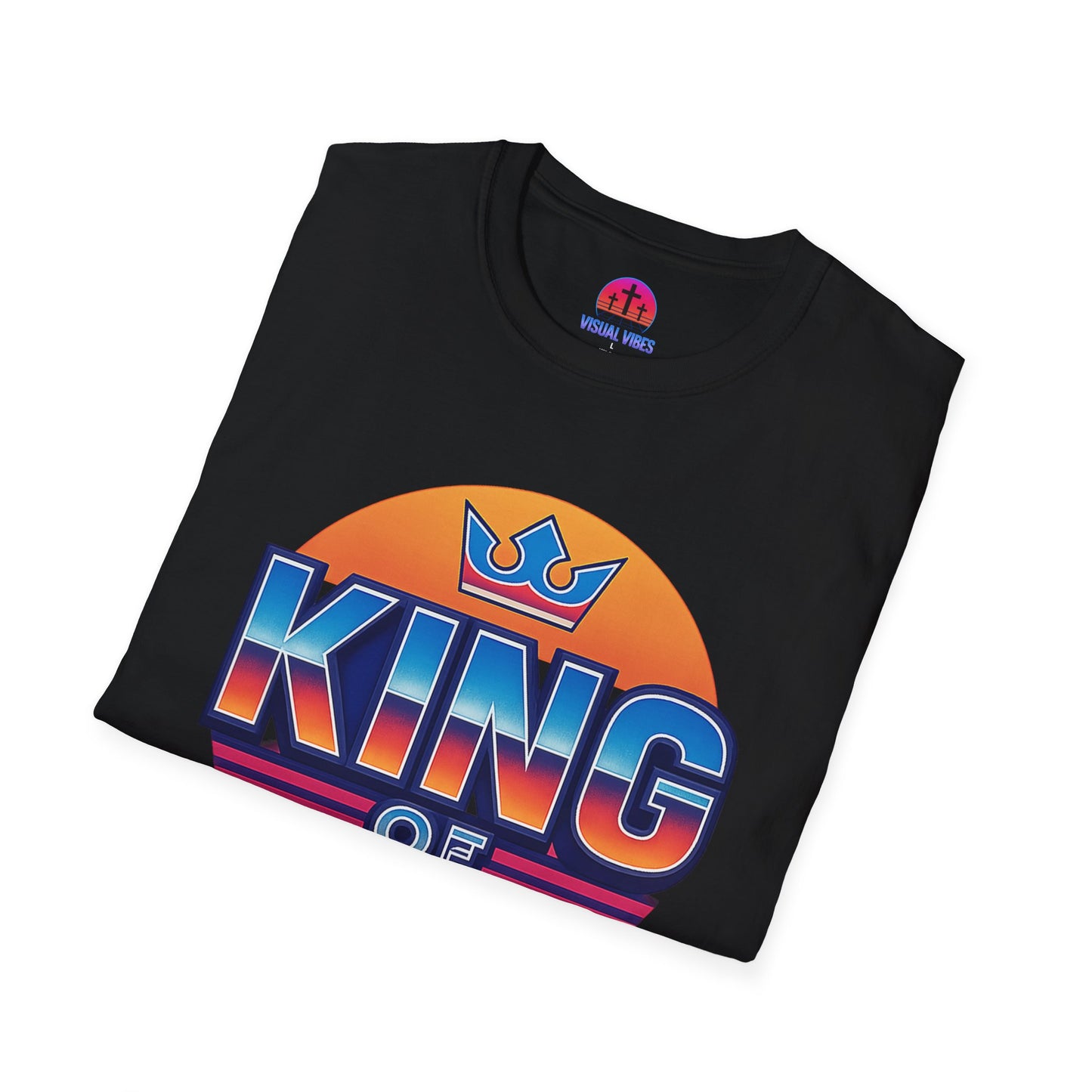 Retro King of Kings Unisex T-Shirt, Vintage Graphic Tee, Fashionable Casual Wear, Birthday Gift, Everyday Comfort, Faith-Inspired Apparel