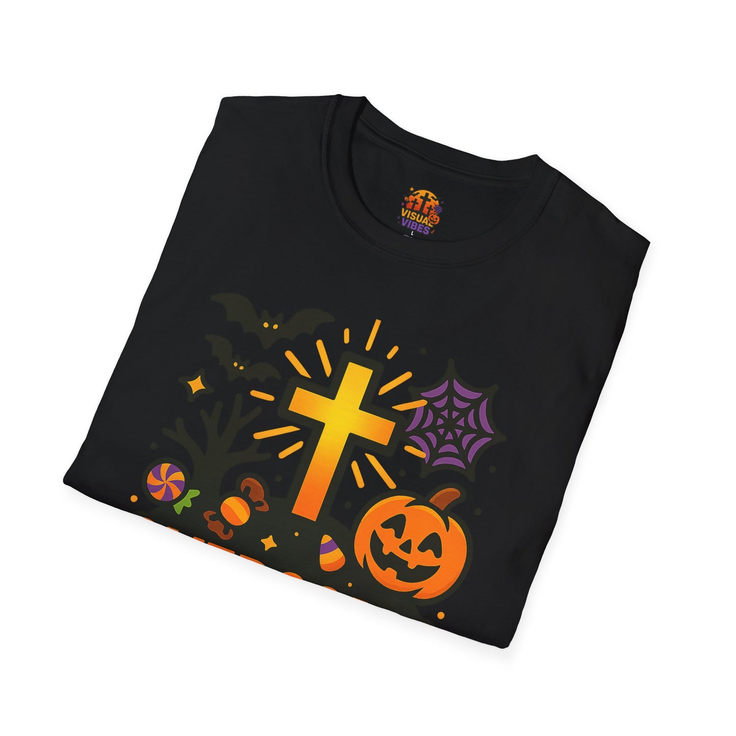 Inspirational Halloween T-Shirt, Motivational Graphic Tee, Fall Fashion, Unisex Halloween Shirt, Religious T-Shirt, Overcome Evil Apparel