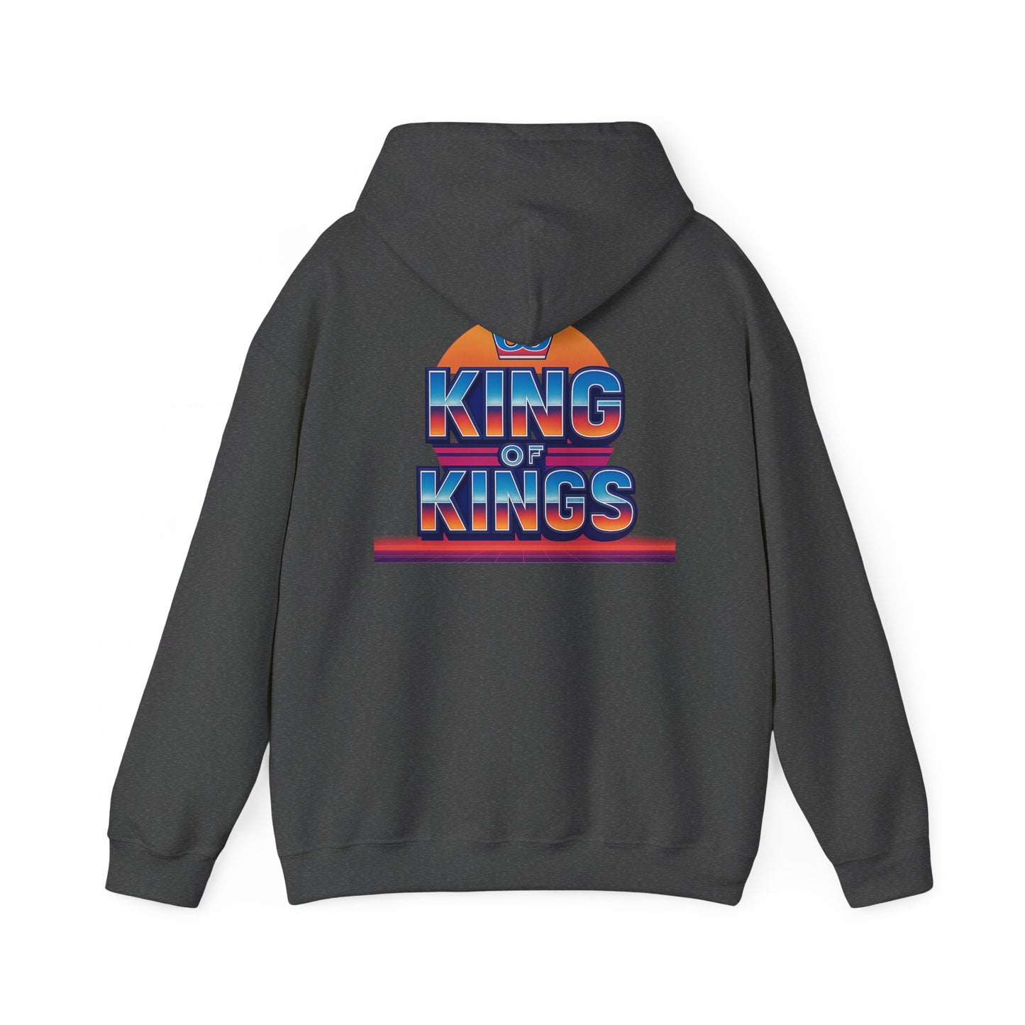 Retro King of Kings Unisex Hoodie, Cozy Sweatshirt, Vintage Style Pullover, Gift for Him/Her, Christian Apparel, Everyday Warmth