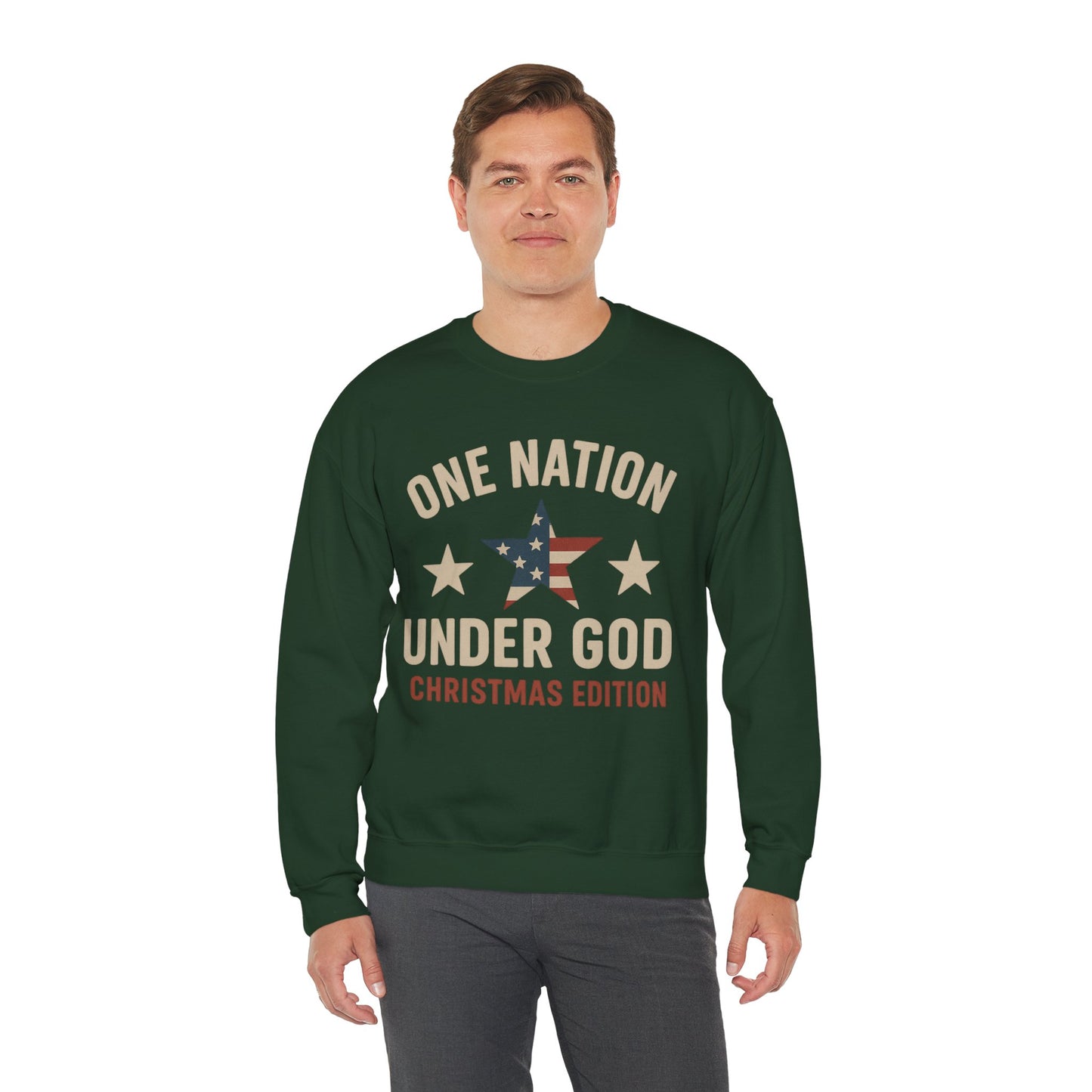 Christmas Collection- One Nation Under God Sweater
