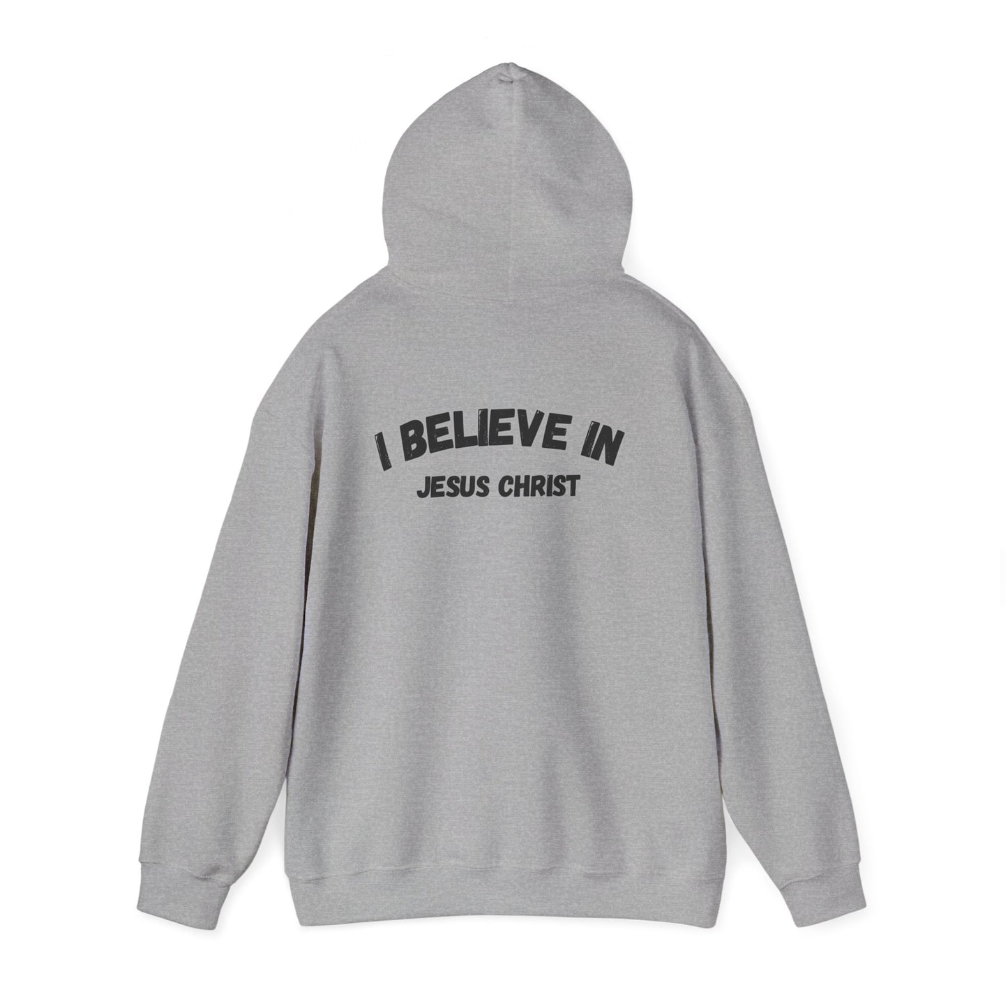 Faith-Inspired Unisex Hooded Sweatshirt, I Believe In Jesus Christ Hoodie, Christian Gift, Cozy Apparel, Religion Hoodie, Spiritual Fashion