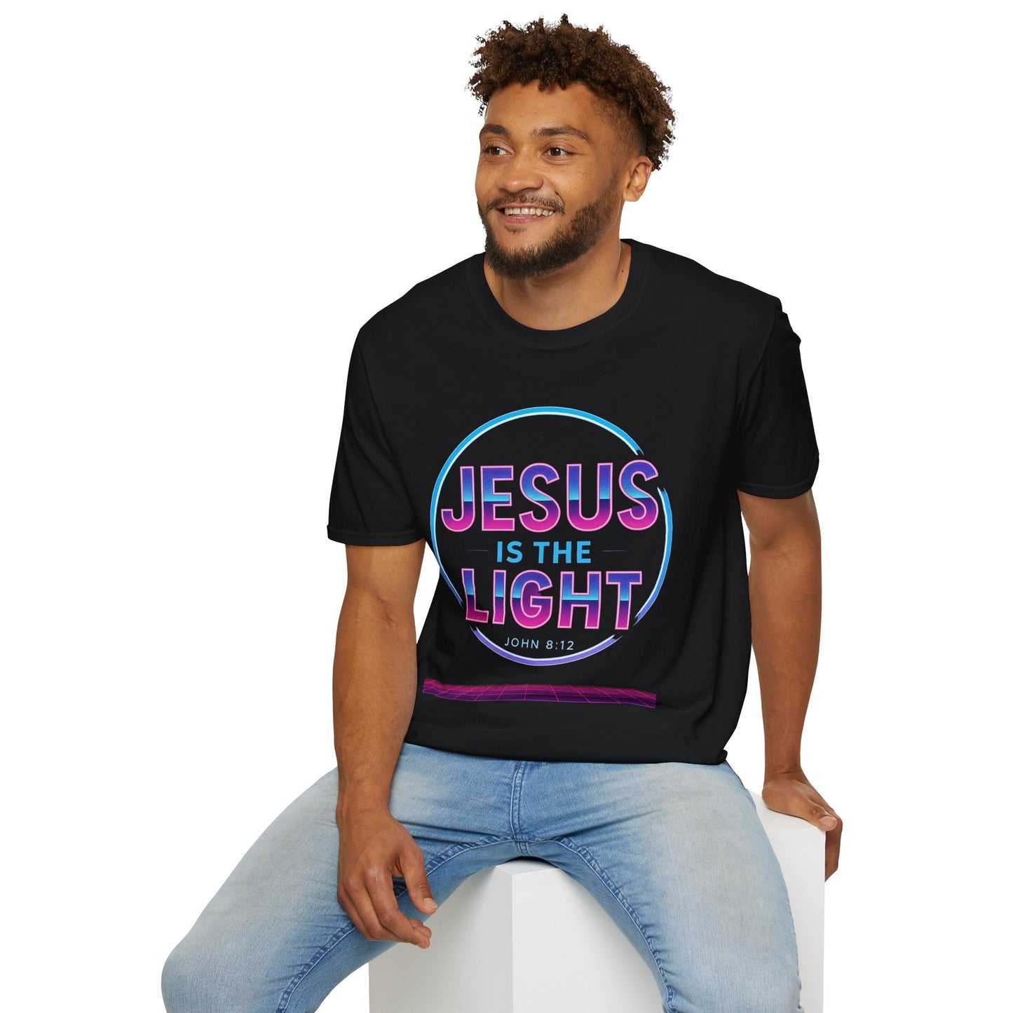 Jesus is the Light T-Shirt, Inspirational Shirt, Unisex Graphic Tee, Faith-Based Apparel, Christian Gift, Daily Wear