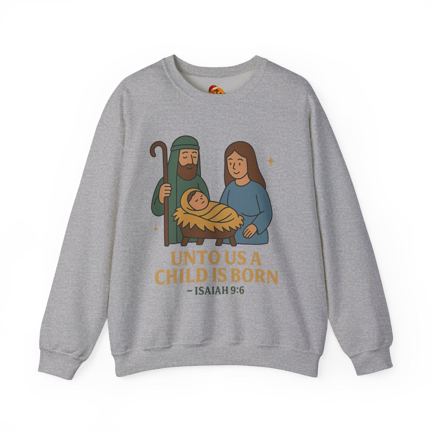 Christmas Collection- Unto Us a Child Is Born Sweater