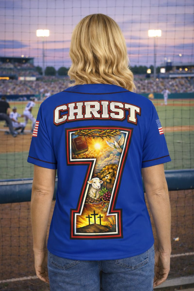 JESUS 7 Baseball Jersey