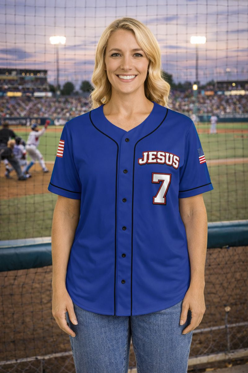 JESUS 7 Baseball Jersey