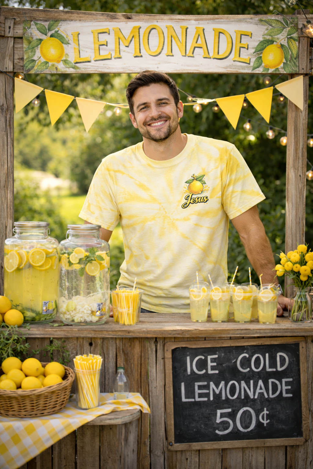 Jesus Makes Lemonade Tie-Dye T-Shirt