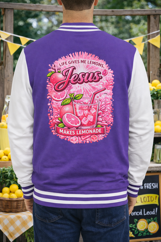 Jesus Makes Lemonade Letterman Jacket