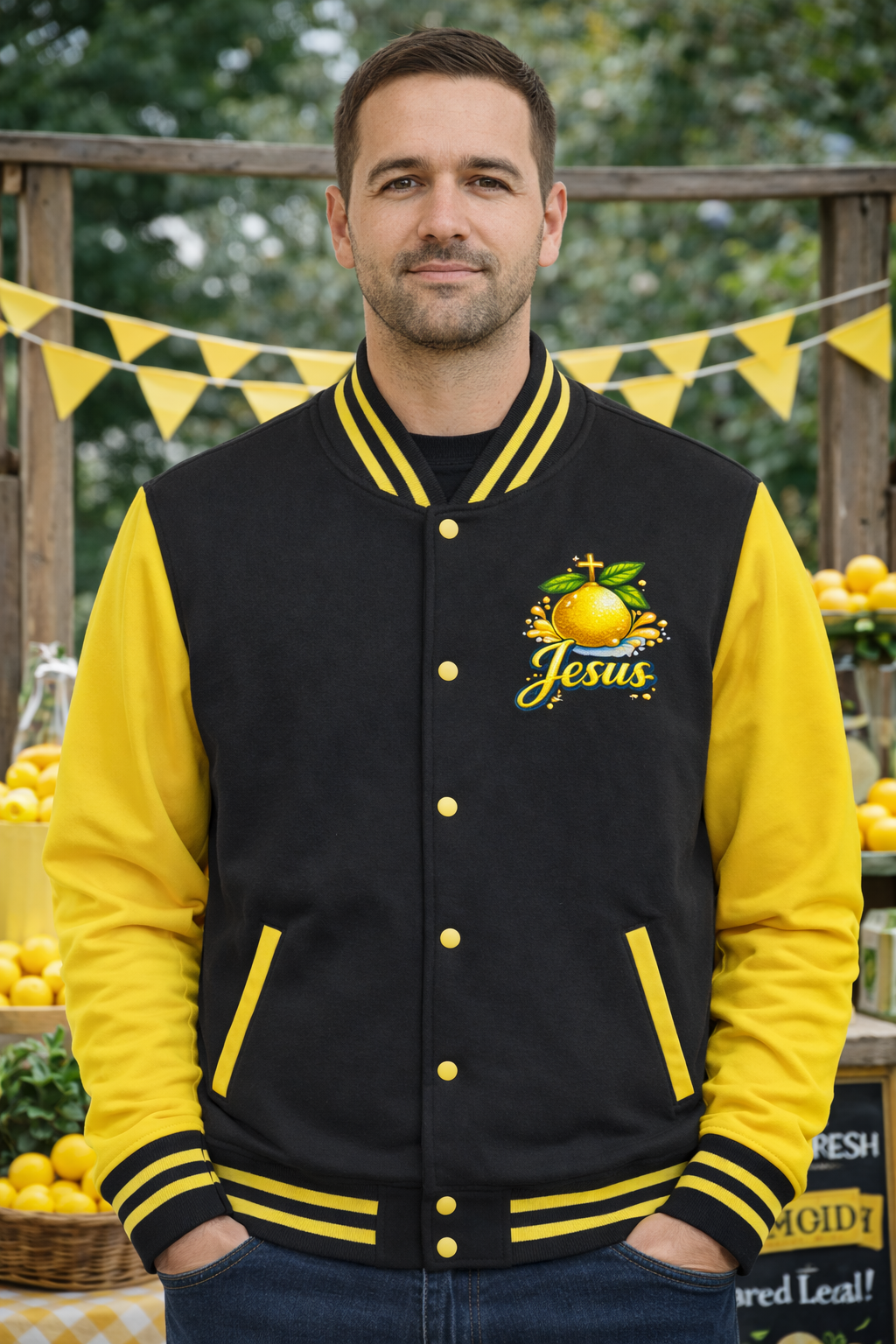Jesus Makes Lemonade Letterman Jacket